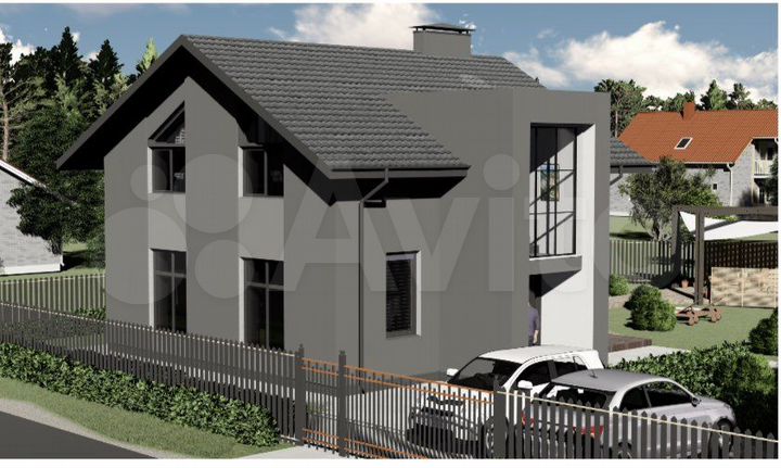 Дом 116 м² на участке 5 сот.