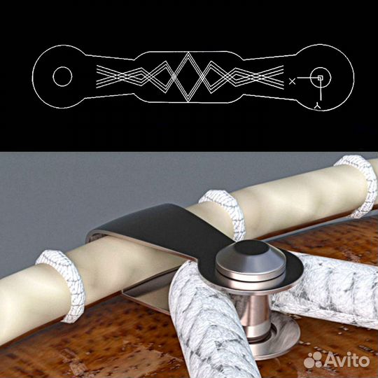 Крепеж барабана дхол кавказского