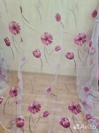 Комплект шторы и тюль