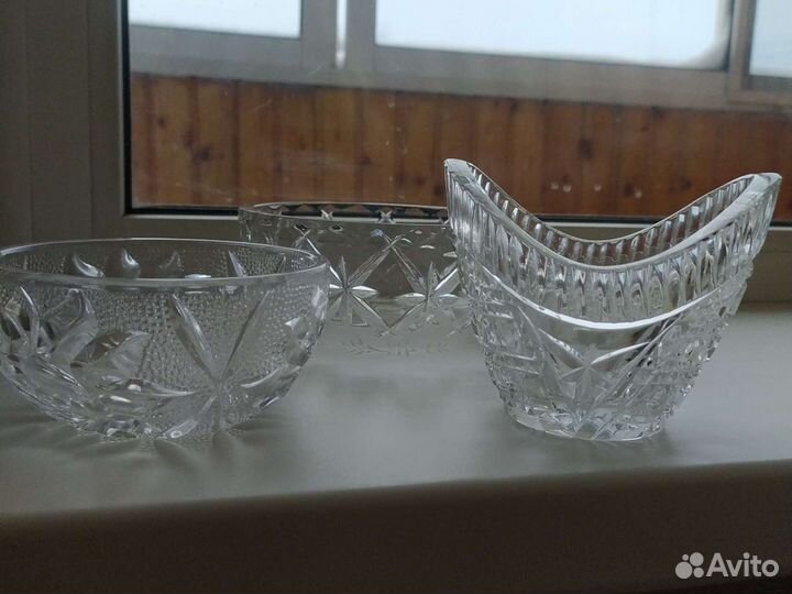 Хрустальная конфетница СССР, ваза