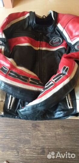 Кожаная куртка д/л мотоциклистов