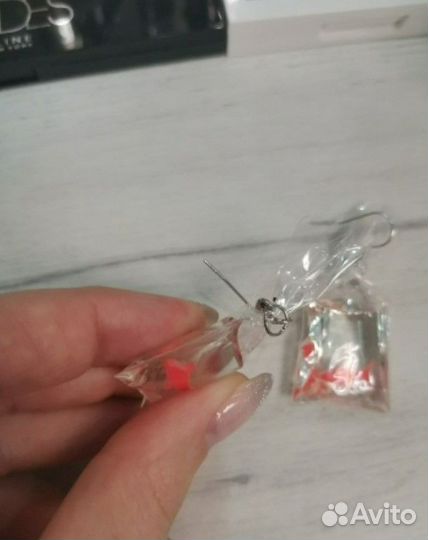 Серьги рыбки