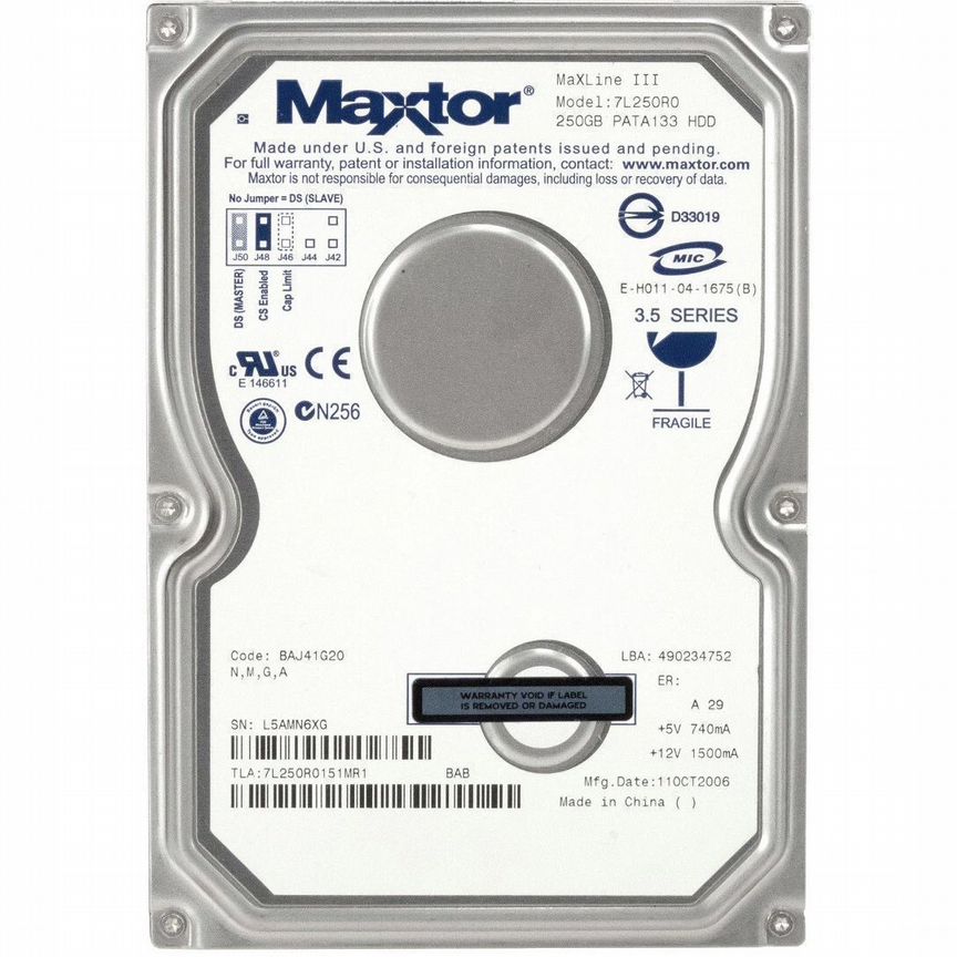 [7L250R0] Жесткий Диск Maxtor 250gb Ide 3.5" Hdd 7l250r0