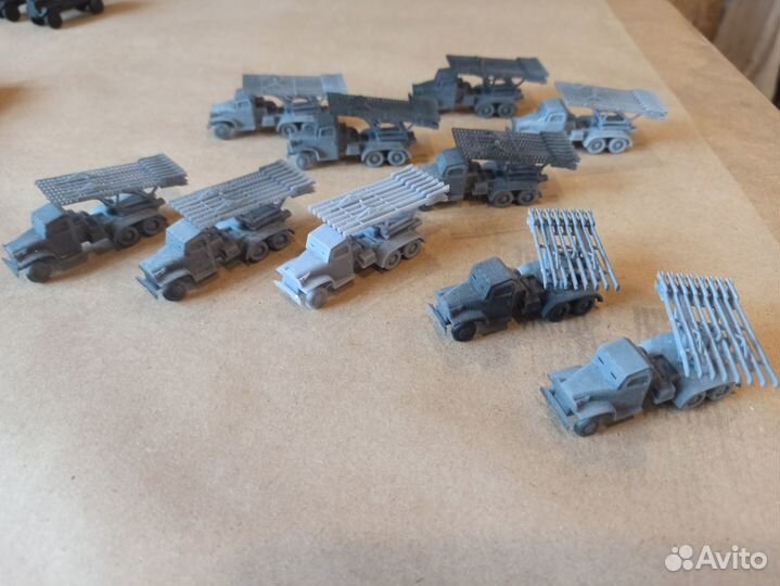 Модели Катюши бм-13 и бм-8-36, 1/100