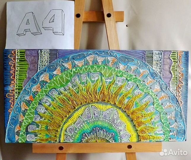 Панно, картина, Солнце, Весна