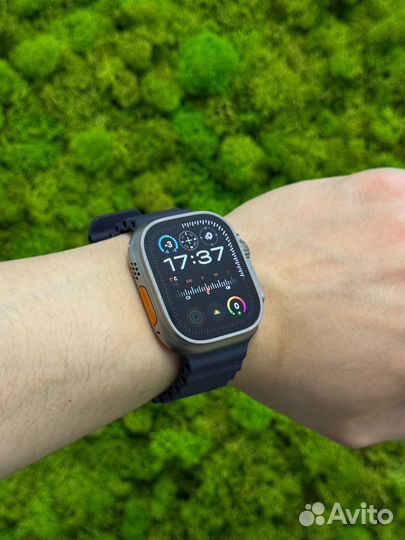 Apple Watch Ultra 2 2024 Nat Ti Navy Ocean Band