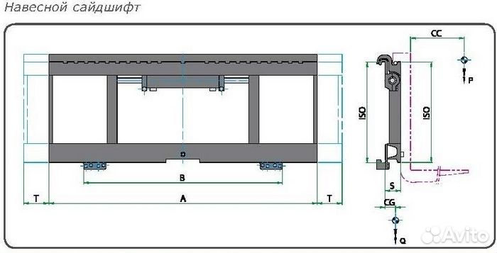 Установка каретки бокового смещения (убс)