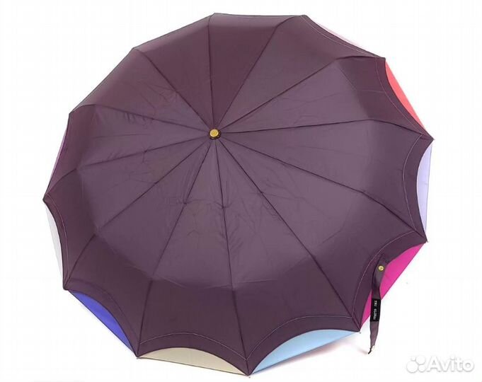 Зонт Три Слона L 3125 12 спиц автомат сливовый