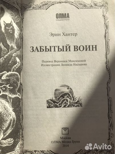 Книга «Коты-Воители»: «Забытый воин»