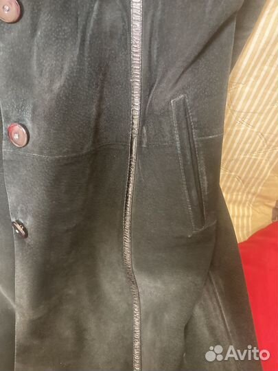 Плащ натуральный, замшевый