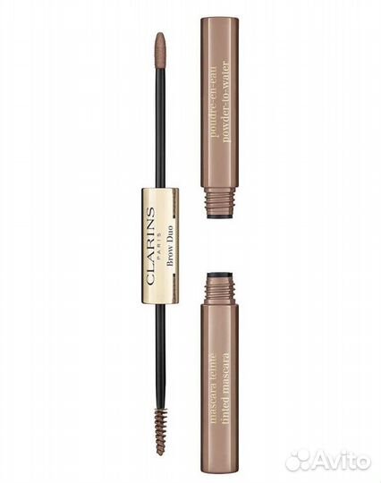 Тушь и тени для бровей 2в1 clarins