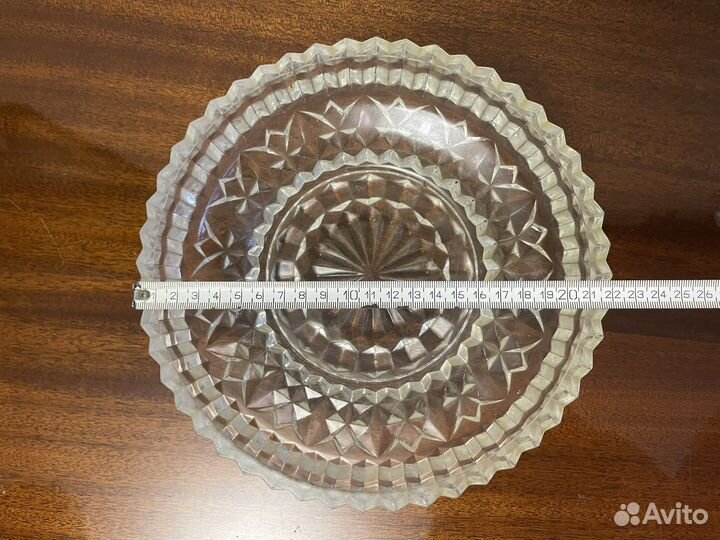 Хрустальная ваза для фруктов/конфетница/салатник