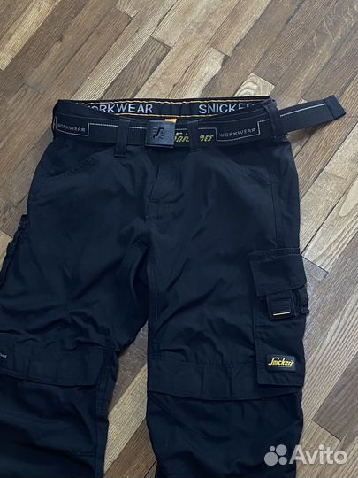 Чёрные рабочие штаны Snickers 31 S/M оригинал