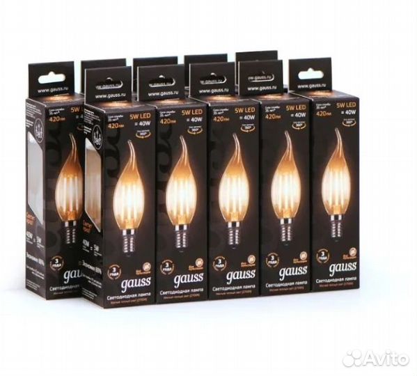 Упаковка светодиодных ламп 10 шт