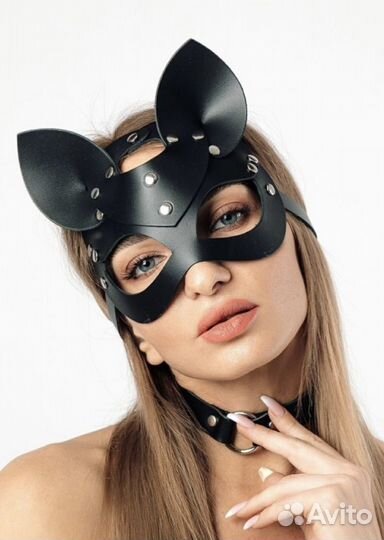 Маска кожаная новая