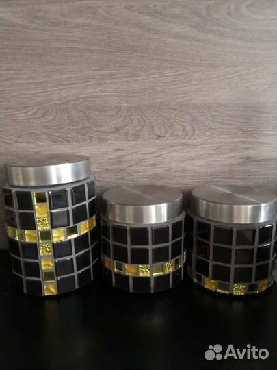 Банки для сыпучих продуктов стекло