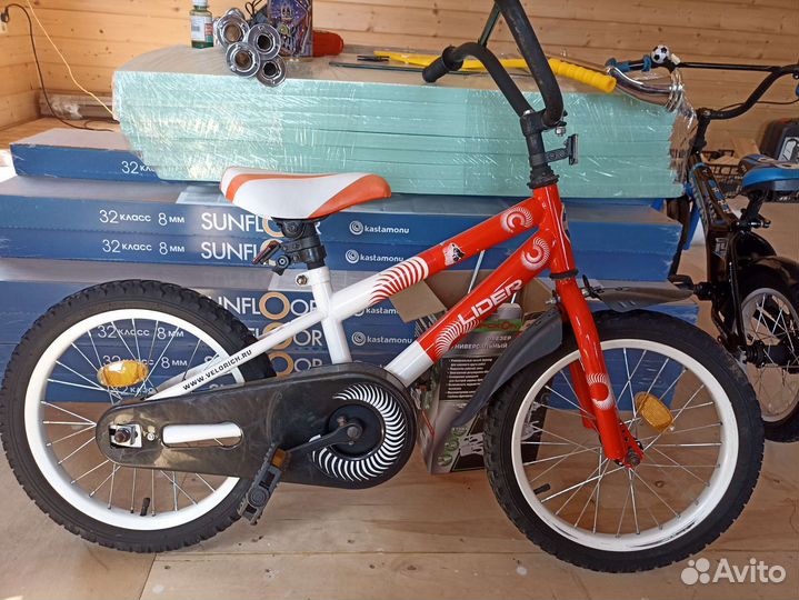 Детский велосипед б/у радиус колёс 16