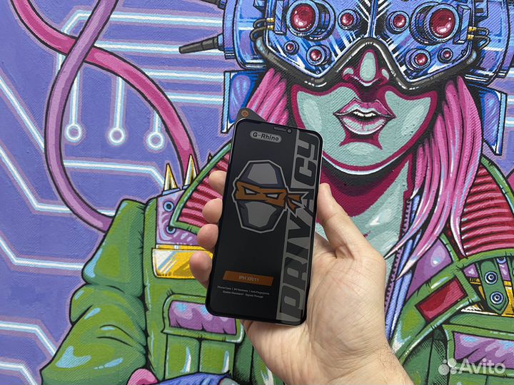 Защитное стекло Анти-шпион для iPhone