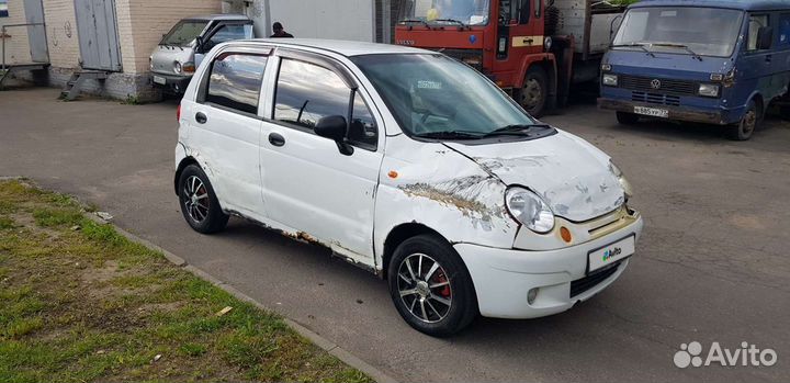 Daewoo Matiz 0.8 МТ, 2010, битый, 177 000 км