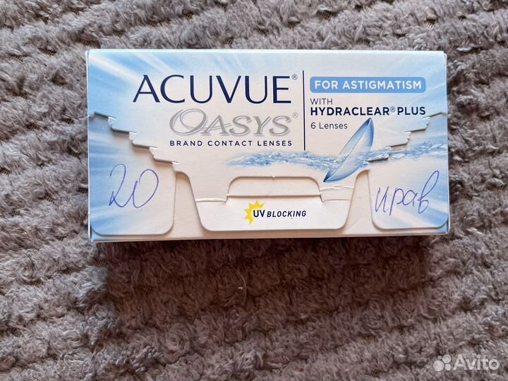 Линзы контактные acuvue oasys for astigmatism