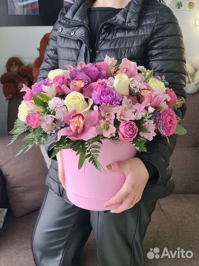 Вип коробочка с цветами