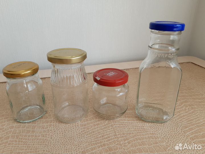Банки стеклянные с крышкой обьем 110,120,160 мл