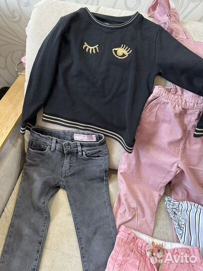 Вещи пакетом на девочку 110 116