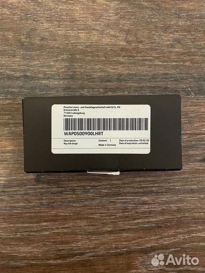 Брелок для ключей с гербом Porsche WAP0500900lhrt