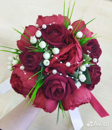 Свадебный букет искусственный