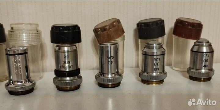 Объективы для микроскопа 9 шт