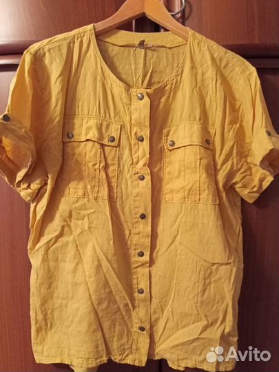 Рубашка блузка хлопок 48-50