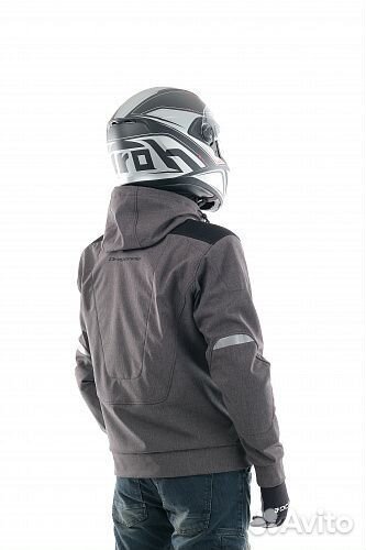 Мототолстовка DragonFly Urban Grey с защитой