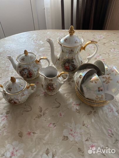 Отличный подарок Чайно кофейный сервиз гдр