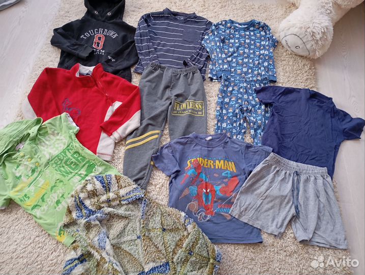 Детские вещи 2 больших пакета на мальчика 110-116