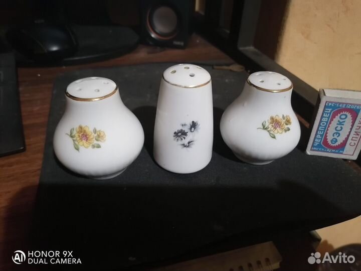 Солонка и перечница фарфор