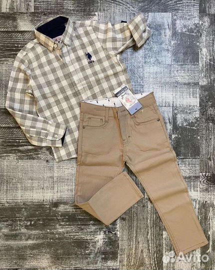 Костюм рубашка и джинсы