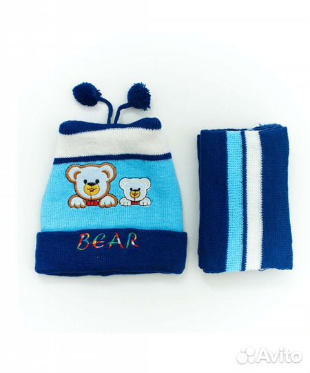 Комплект новый, шапка шарф