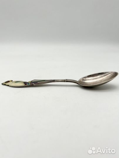 Чайная ложка «Попугай» серебро 916 проба 31,2 г