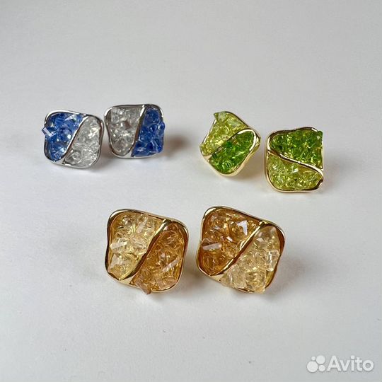 Серьги сверкающие