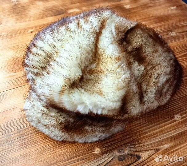 Шапка - берет, норковый Kusenkovv