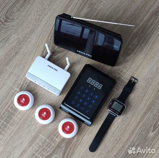 Кнопка Премиум вызов персонала, часы, табло и др