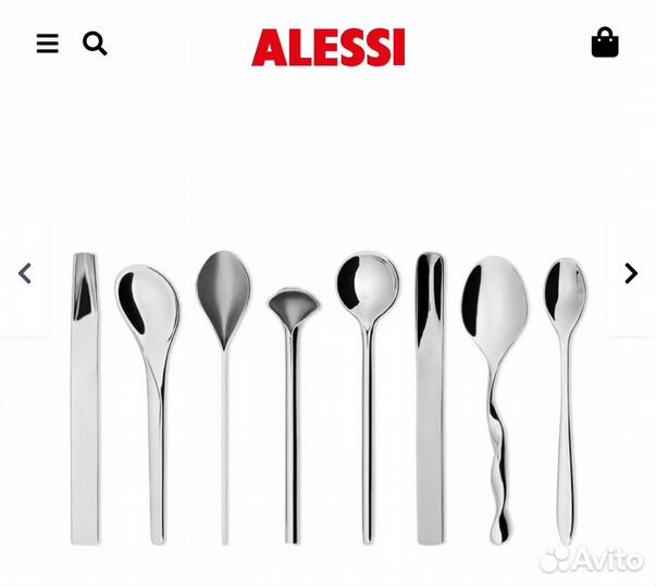 Дизайнерский набор чайных ложек Alessi