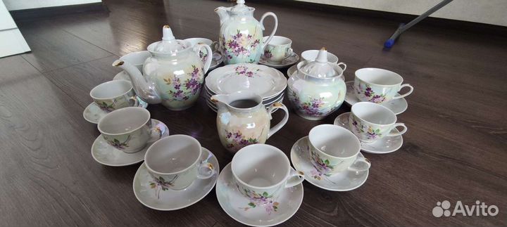 Чайно кофейный сервиз Дулево 34 предмета