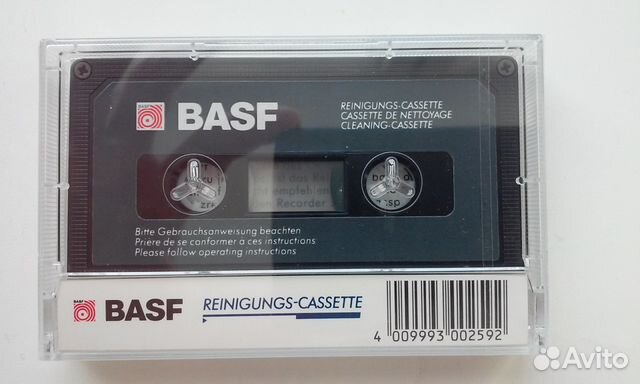 Чистящая аудиокассета basf - новая