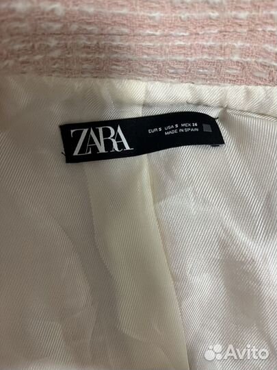 Твидовый пиджак zara