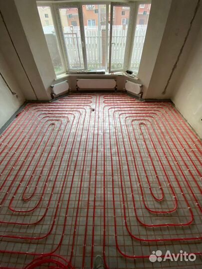 Отопление под ключ, теплый пол, вода, канализация