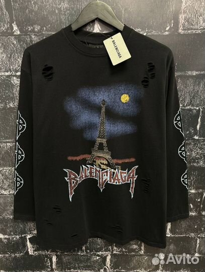 Лонгслив Balenciaga Paris moon