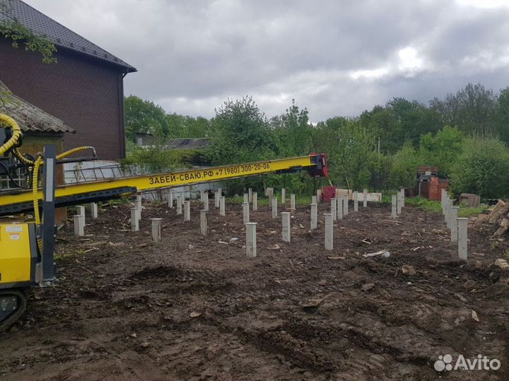 Фундамент / Жб, Бетонные, Железобетонные сваи