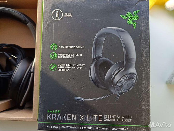 Наушники с микрофоном 3.5мм jack Razer Kraken X