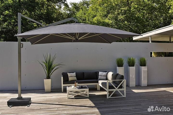 Зонт для дачи. Зонт уличный боковой